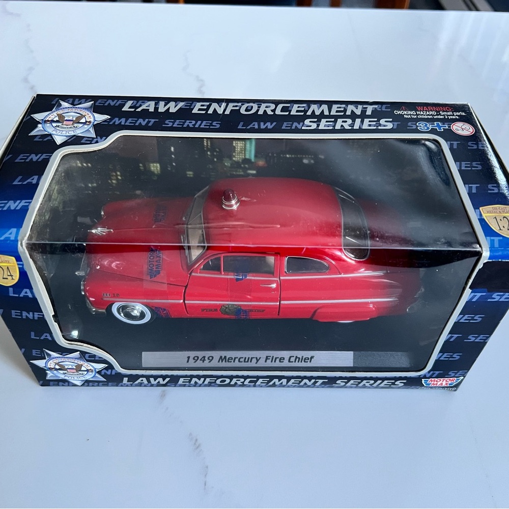Classic Red 1949 Mercury Fire Chief Toy Car